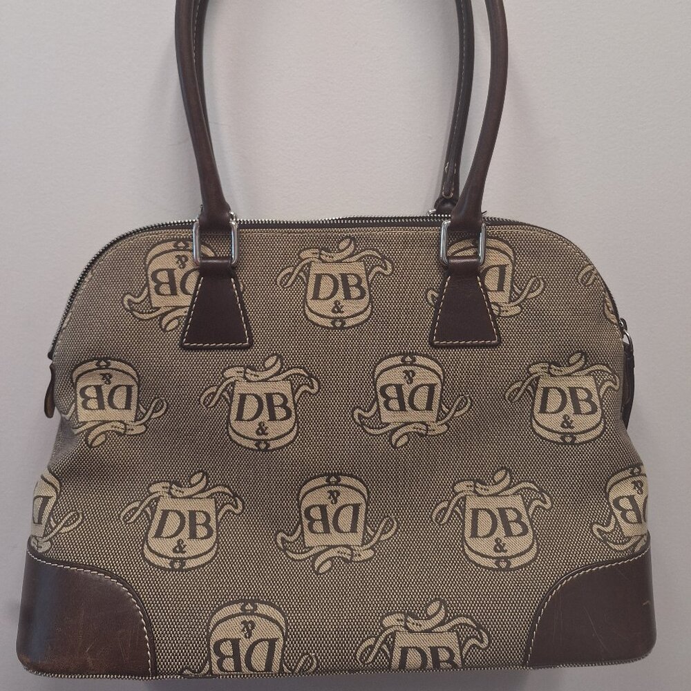 Dooney & Bourke Signature Logo Monogram Satchel with Coin Purse